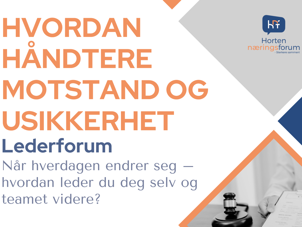 Lederforum - Hvordan håndtere motstand og usikkerhet